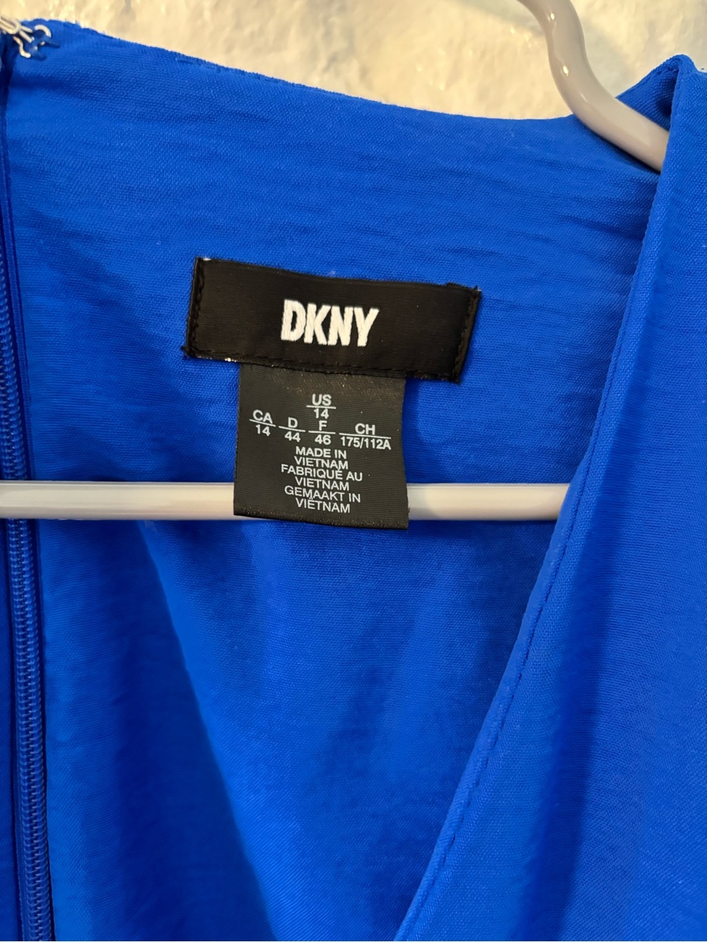 DKNY Cobalt Blue Maxi Dress with Belted Waist - Picture 3 of 6